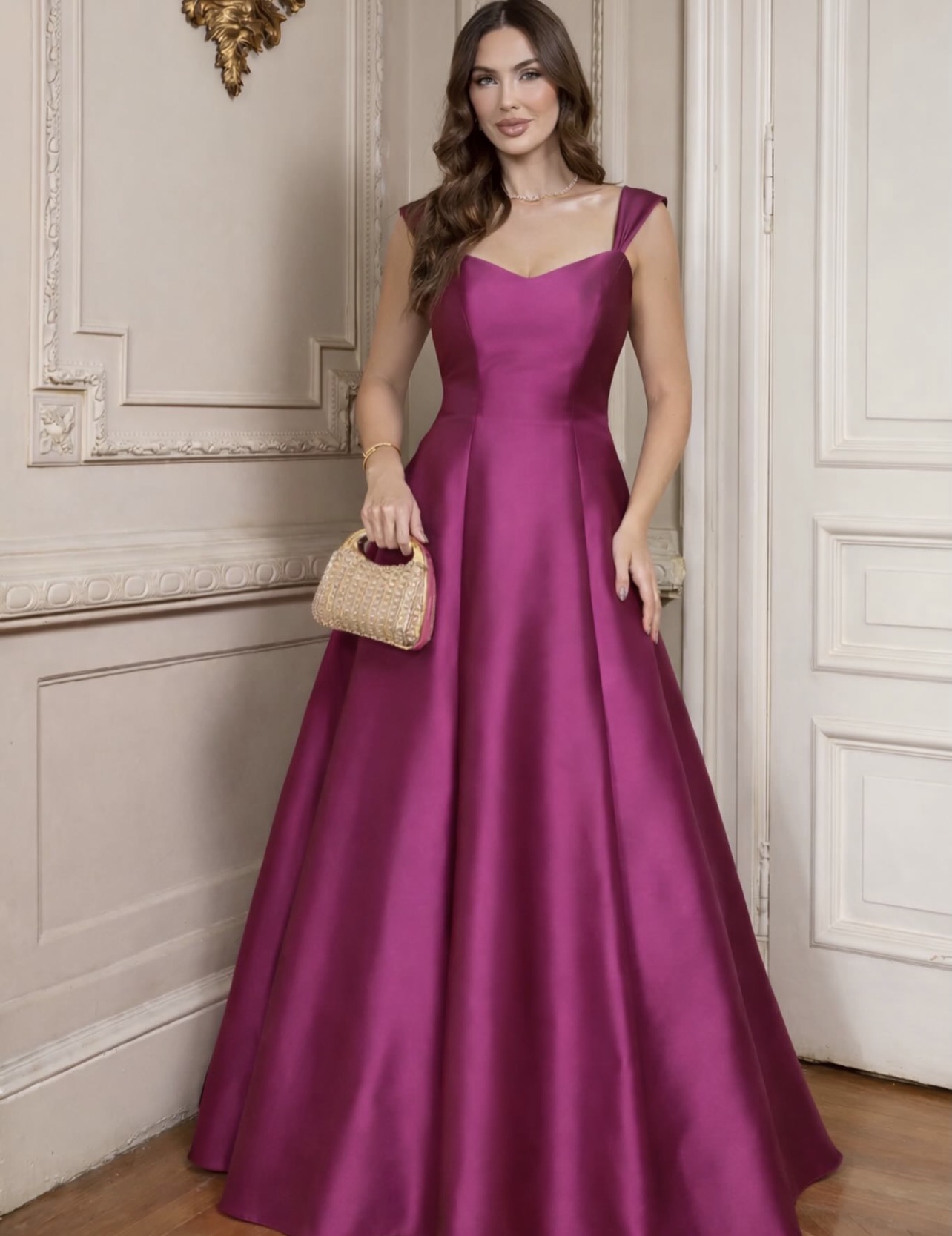 Vestido Nina zibeline com bolso