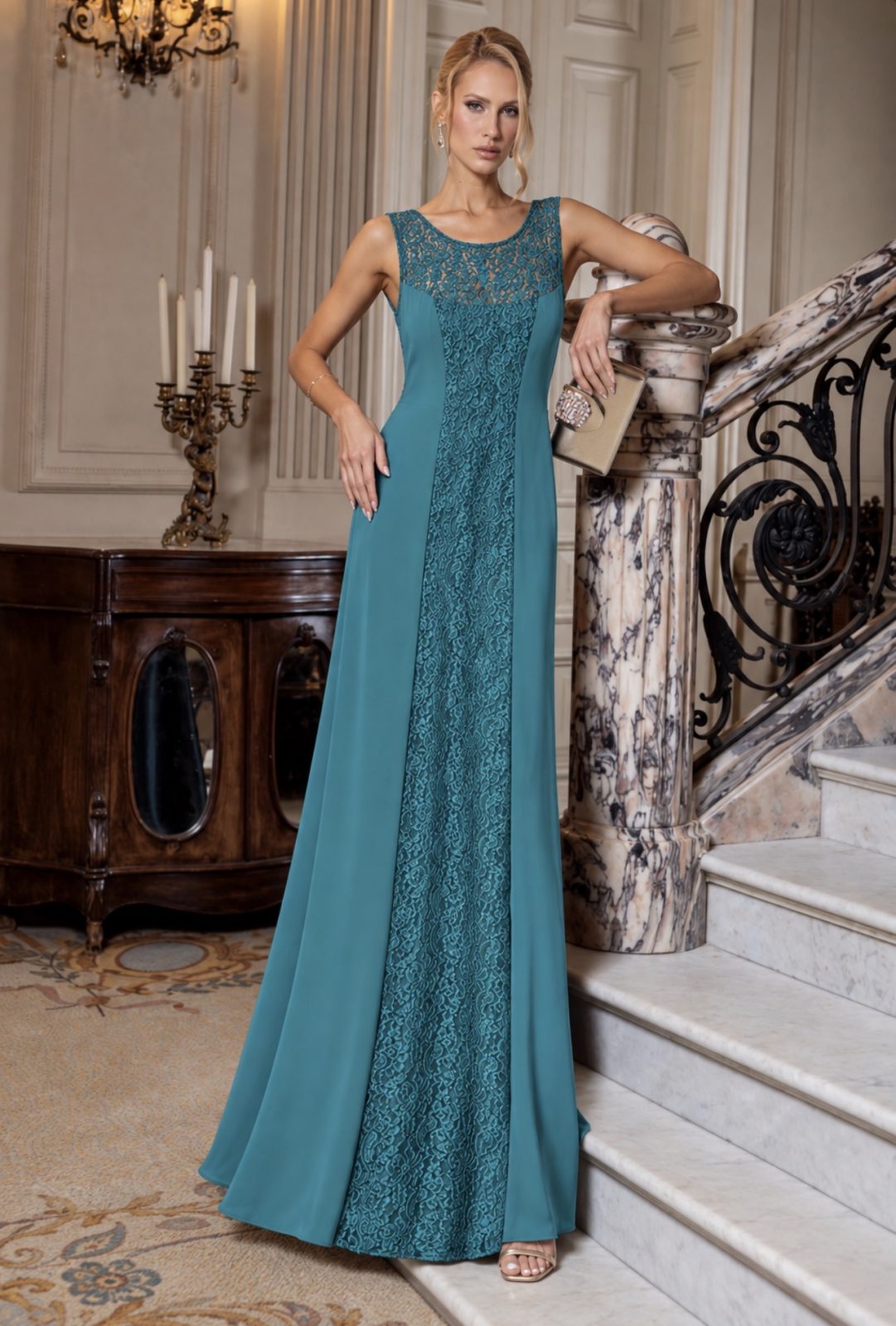 Vestido renda sofisticado GG