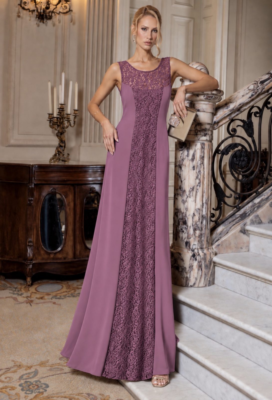 Vestido renda peça sofisticada 